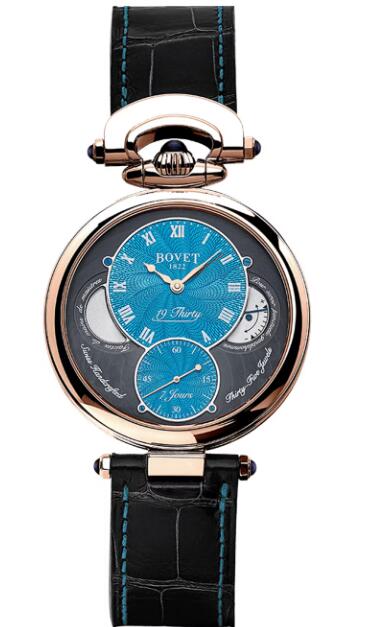Replica Bovet Watch 19Thirty Turquoise Guilloche Dial NTR0054/ROM
